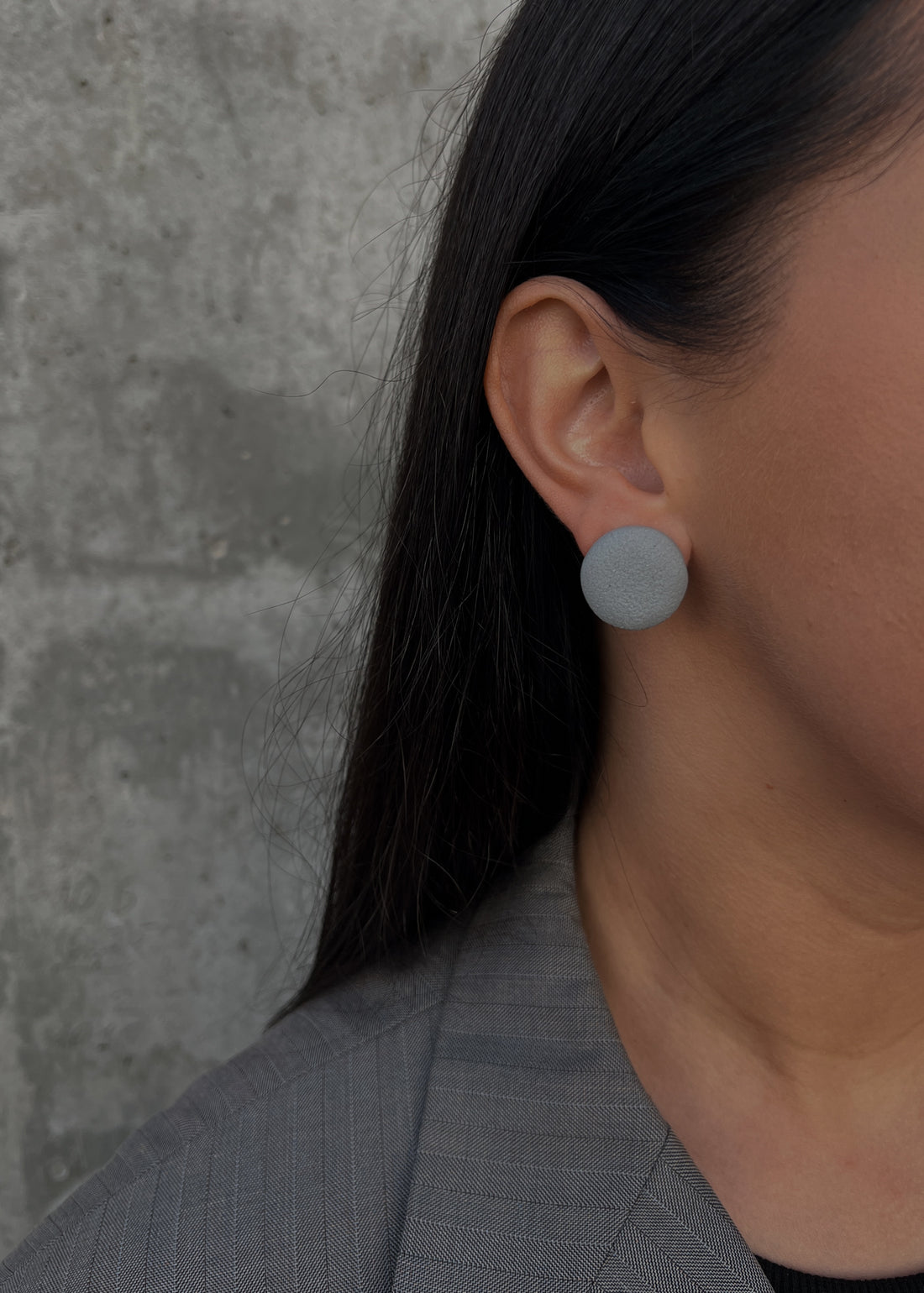 Earrings | Stone_grey