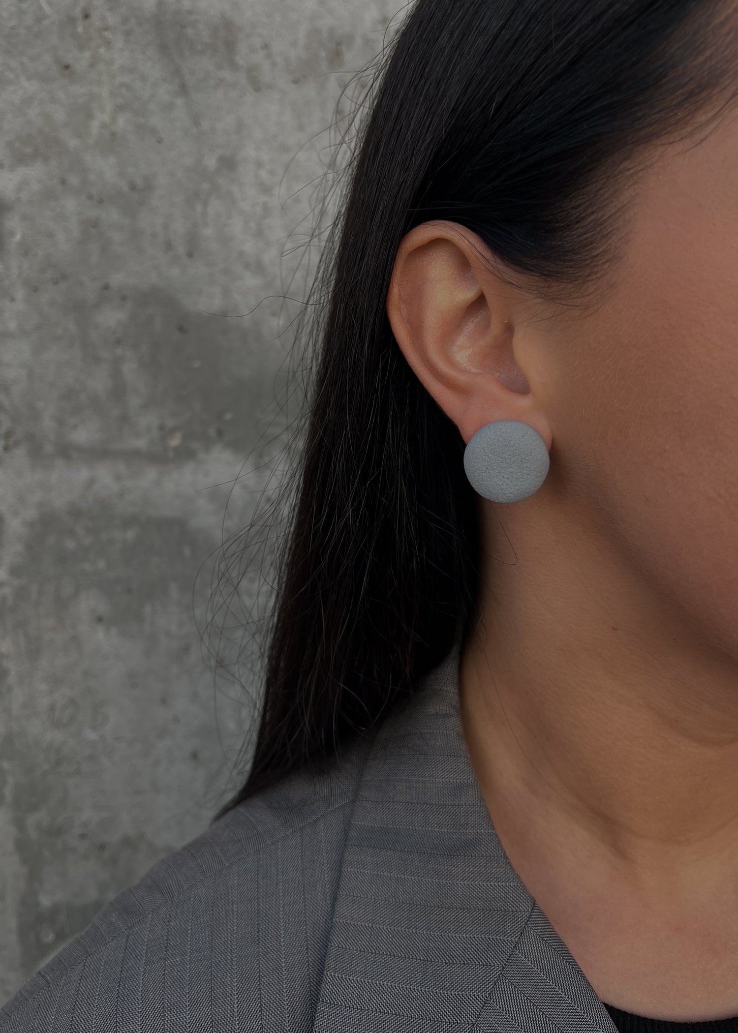 Earrings | Stone_grey