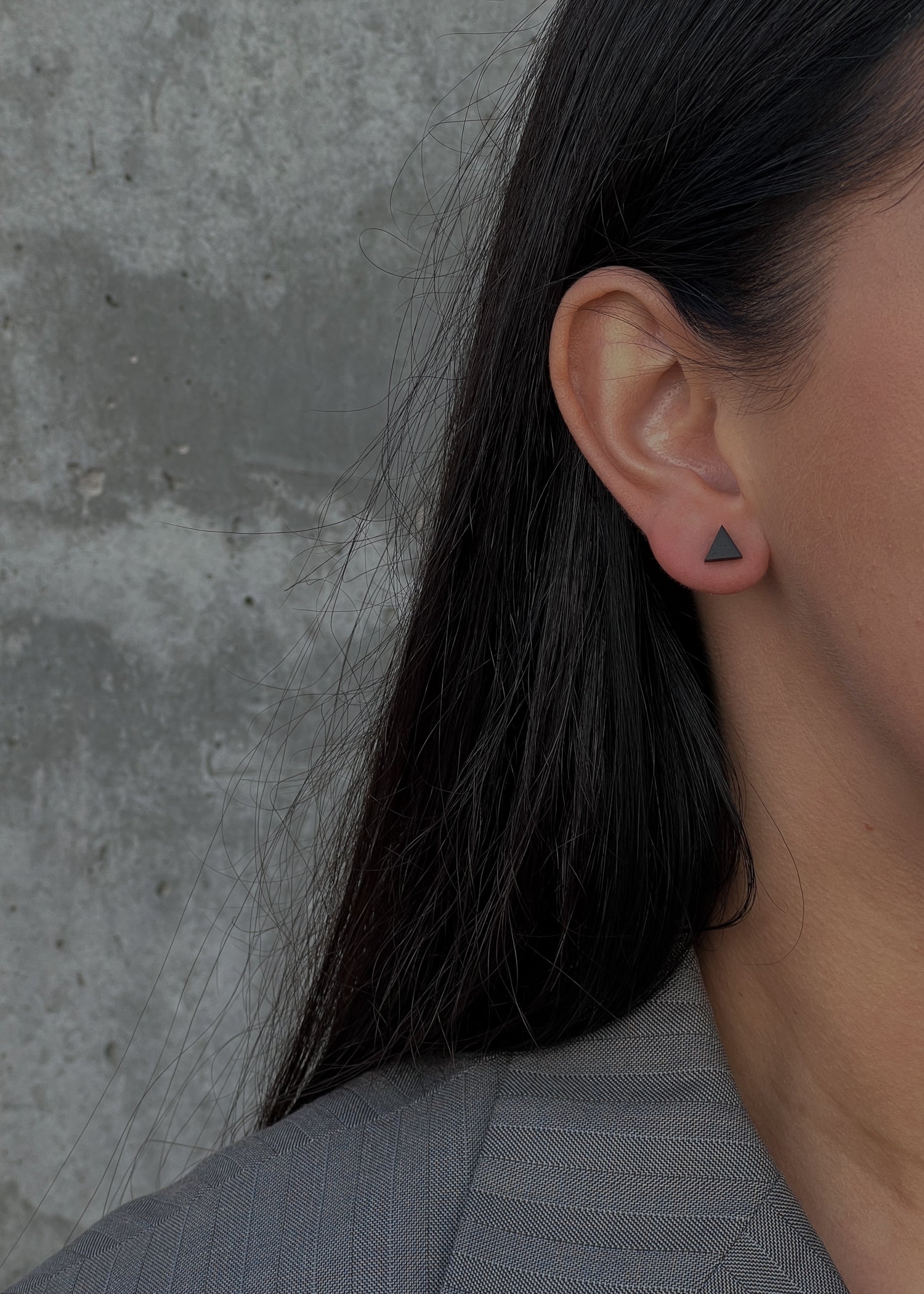 Tiny Stud Earrings - TK Black