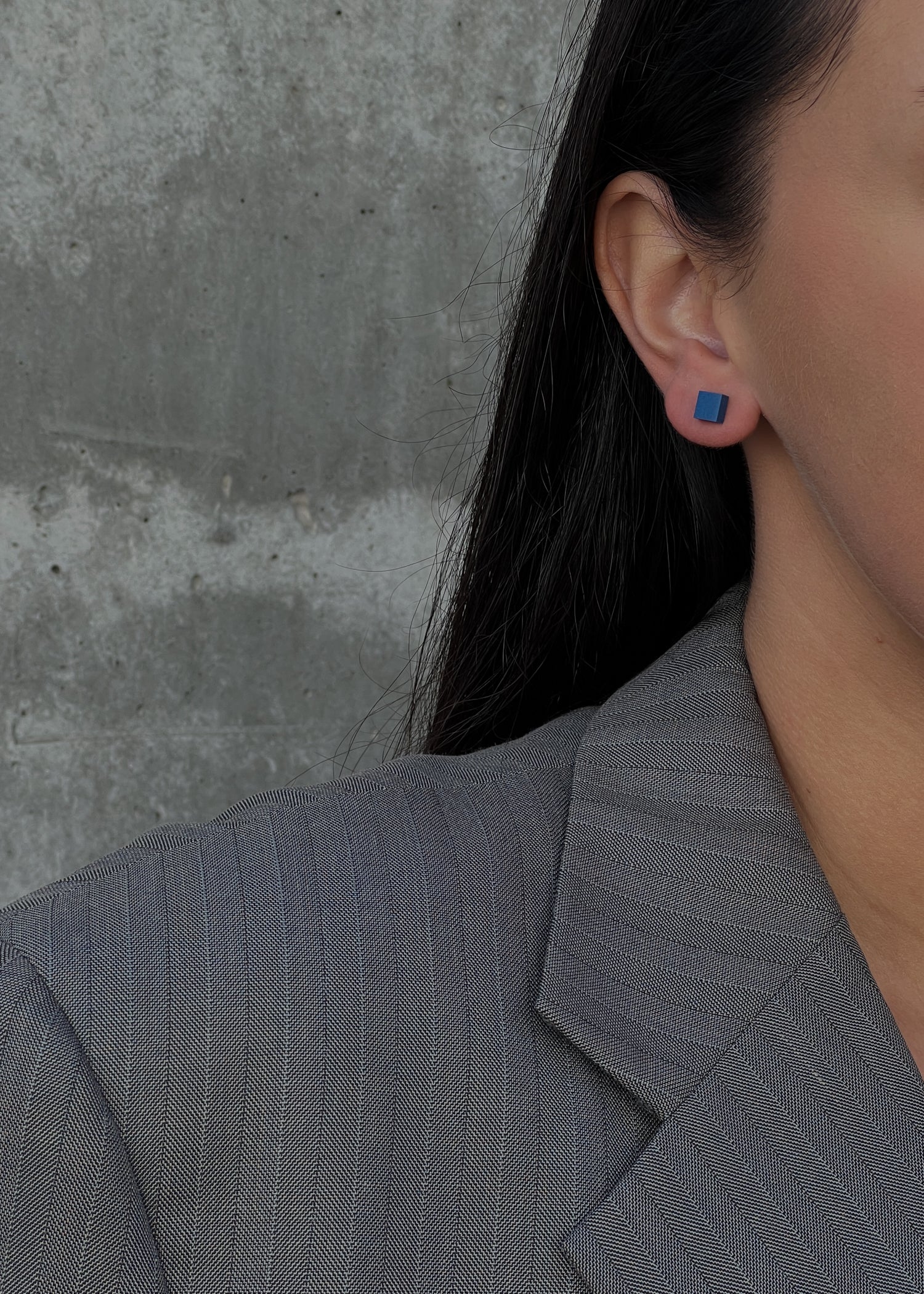 Tiny Stud Earrings - TK- Blue