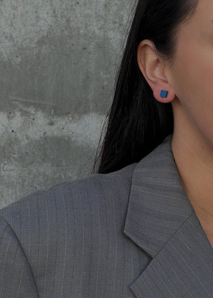 Tiny Stud Earrings - TK- Blue