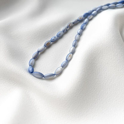 Sea shell necklace_blue