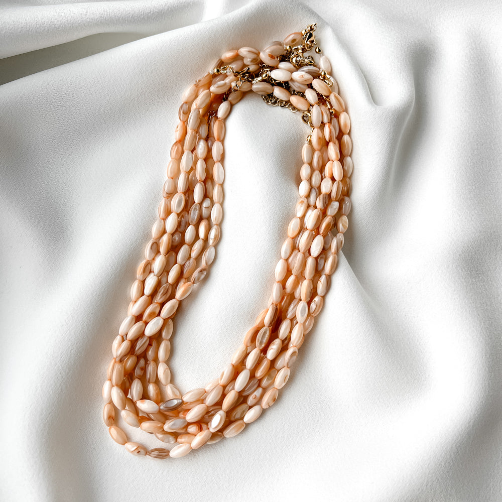 Sea shell necklace_creamy