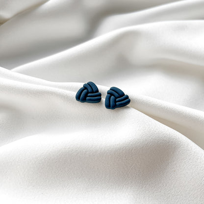 Earrings | Sea shell_dark blue