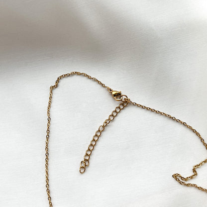 River pearl chain necklace | Light