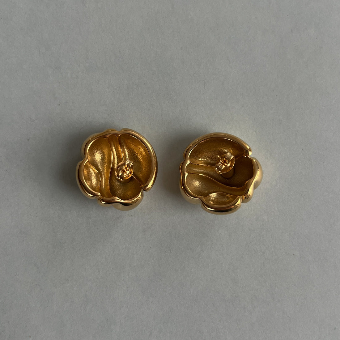 Gold colour vintage style studs