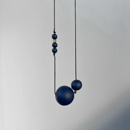 Modernus kaklo papuošalas - Oo_navyblue -