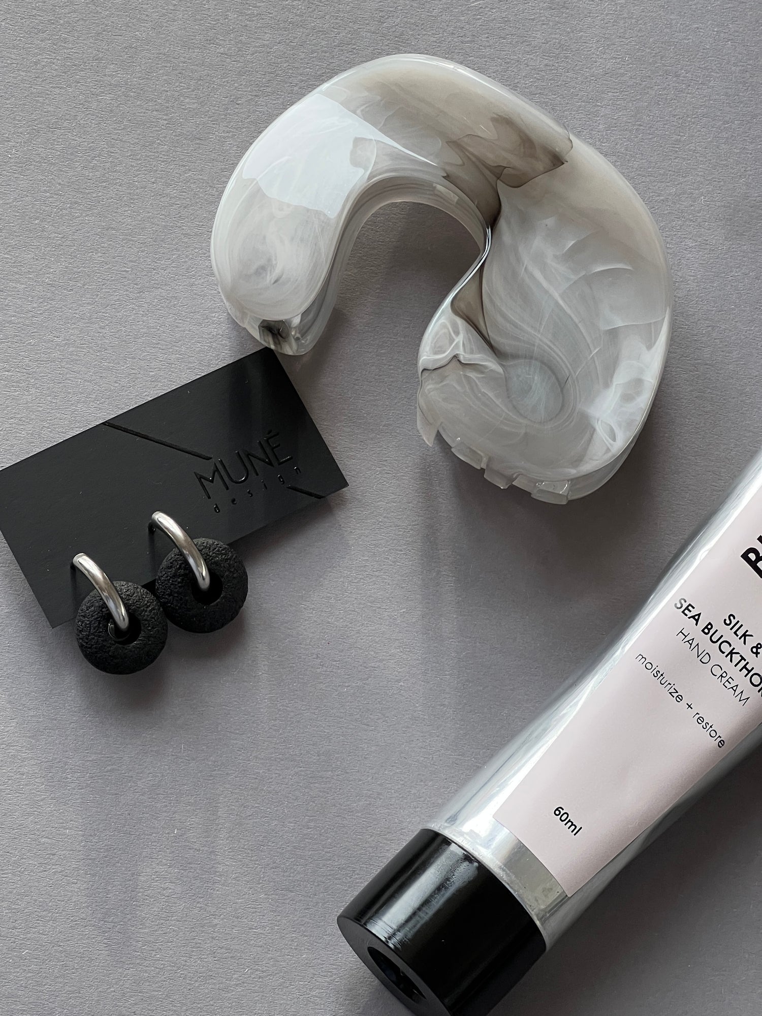 Plaukų segtukas žnyplės "50 shades of grey"