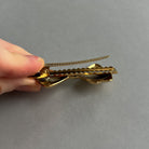 Auksinės spalvos plaukų segtukas - kaspinėlis - MUNÉ