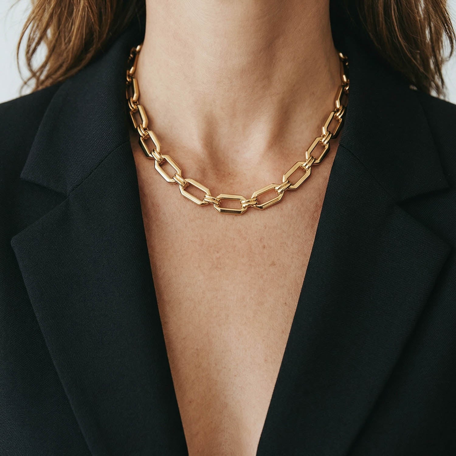Auksuota nerūdijančio plieno grandinėlė „Bold Chain“ - MUNÉ