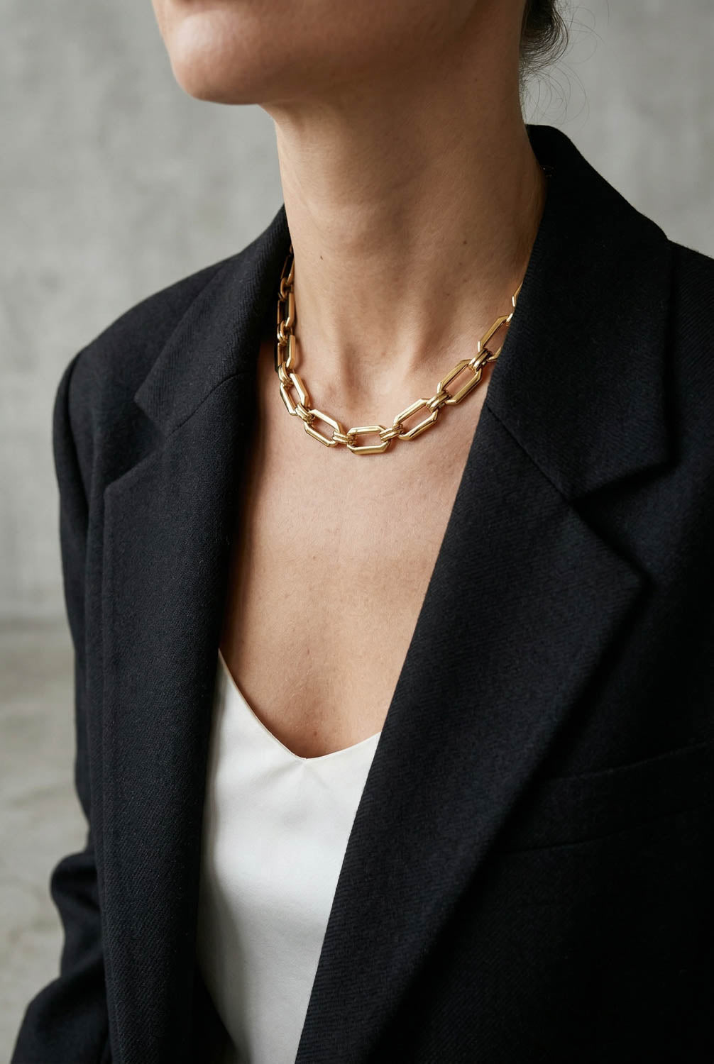 Auksuota nerūdijančio plieno grandinėlė „Bold Chain“ - MUNÉ