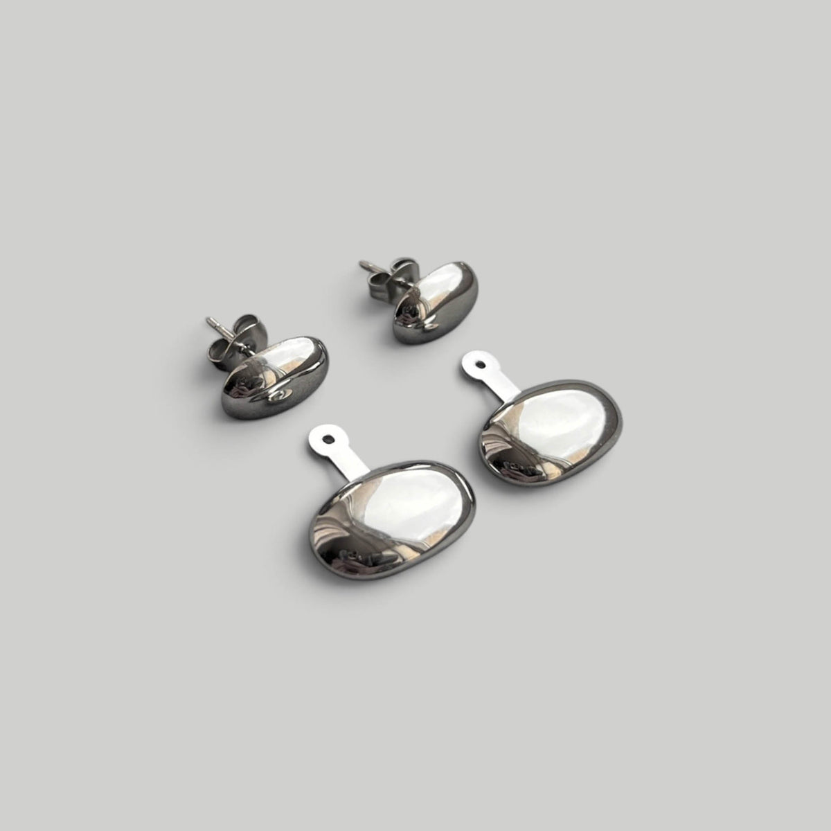 Auskarai 2 in 1 „Double Pebbles“ - MUNÉ