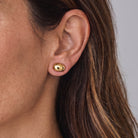 Auskarai 2 in 1 „Gold Double Pebbles“ - MUNÉ