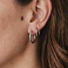Auskarai "Essential Hoops" - MUNÉ