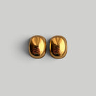 Auskarai „Golden Cushions“ - MUNÉ