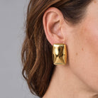Auskarai „Golden Soft Panels“ - MUNÉ