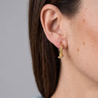 Auskarai „Golden Spark Hoops“ - MUNÉ