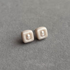Auskarai "Pearl Squares" - MUNÉ