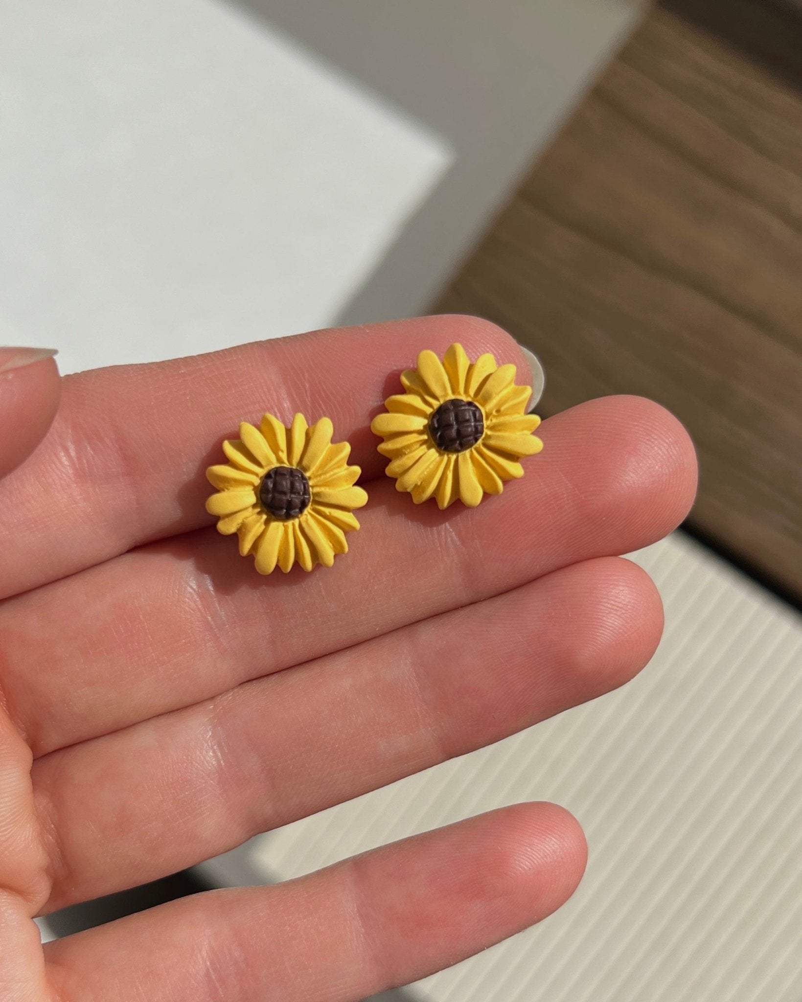 Auskarai "Saulėgrąžos" - MUNÉ