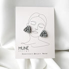 Auskarai | Sea shell_grey - MUNÉ