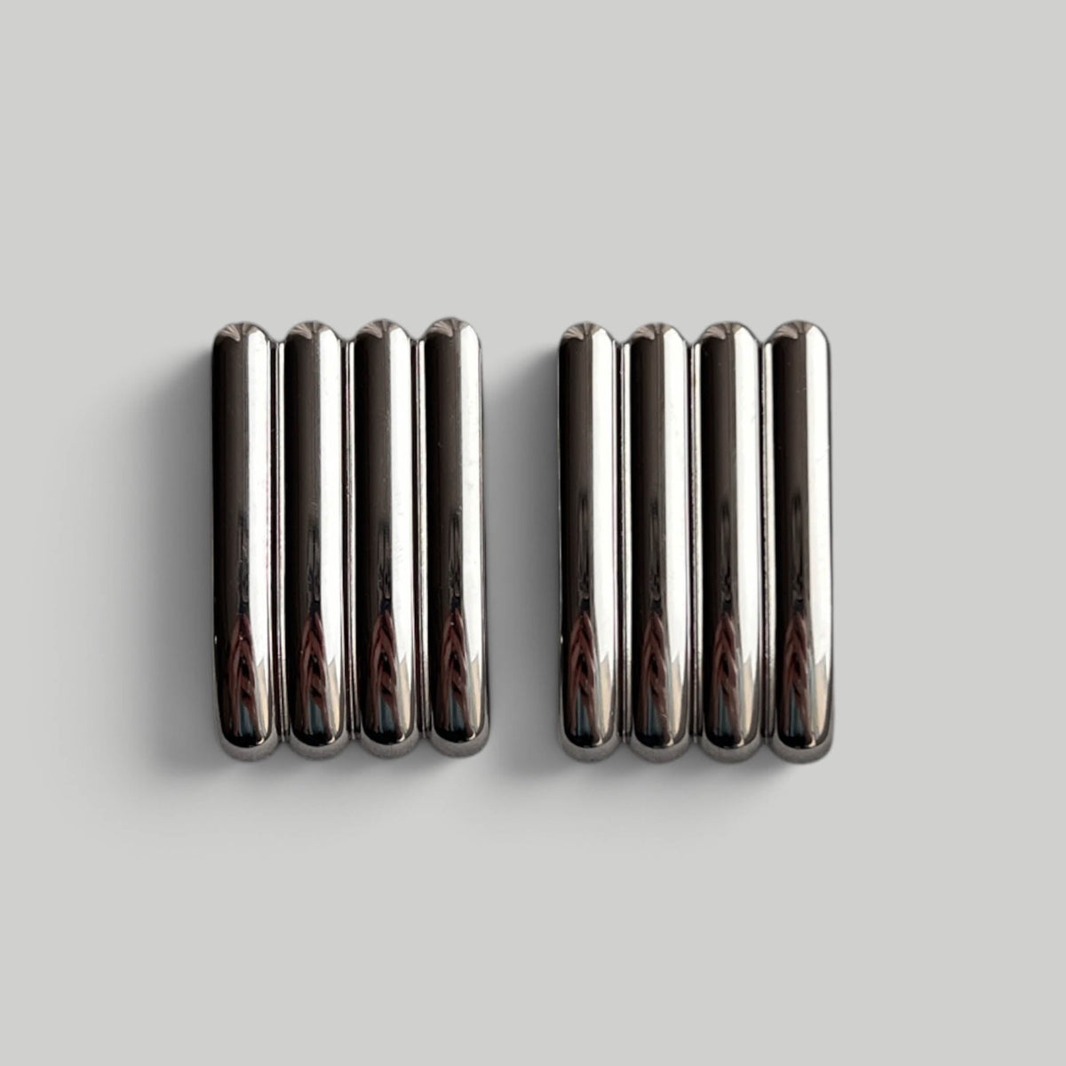 Auskarai „Silver Fluted Panels“ - MUNÉ