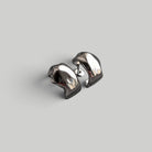 Auskarai „Silver Fold Hoops“ - MUNÉ