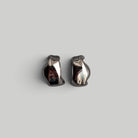 Auskarai „Silver Fold Hoops“ - MUNÉ