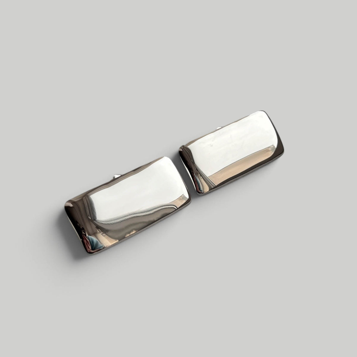 Auskarai „Silver Long Cushions“ - MUNÉ