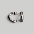 Auskarai „Silver Slim Hoops“ - MUNÉ