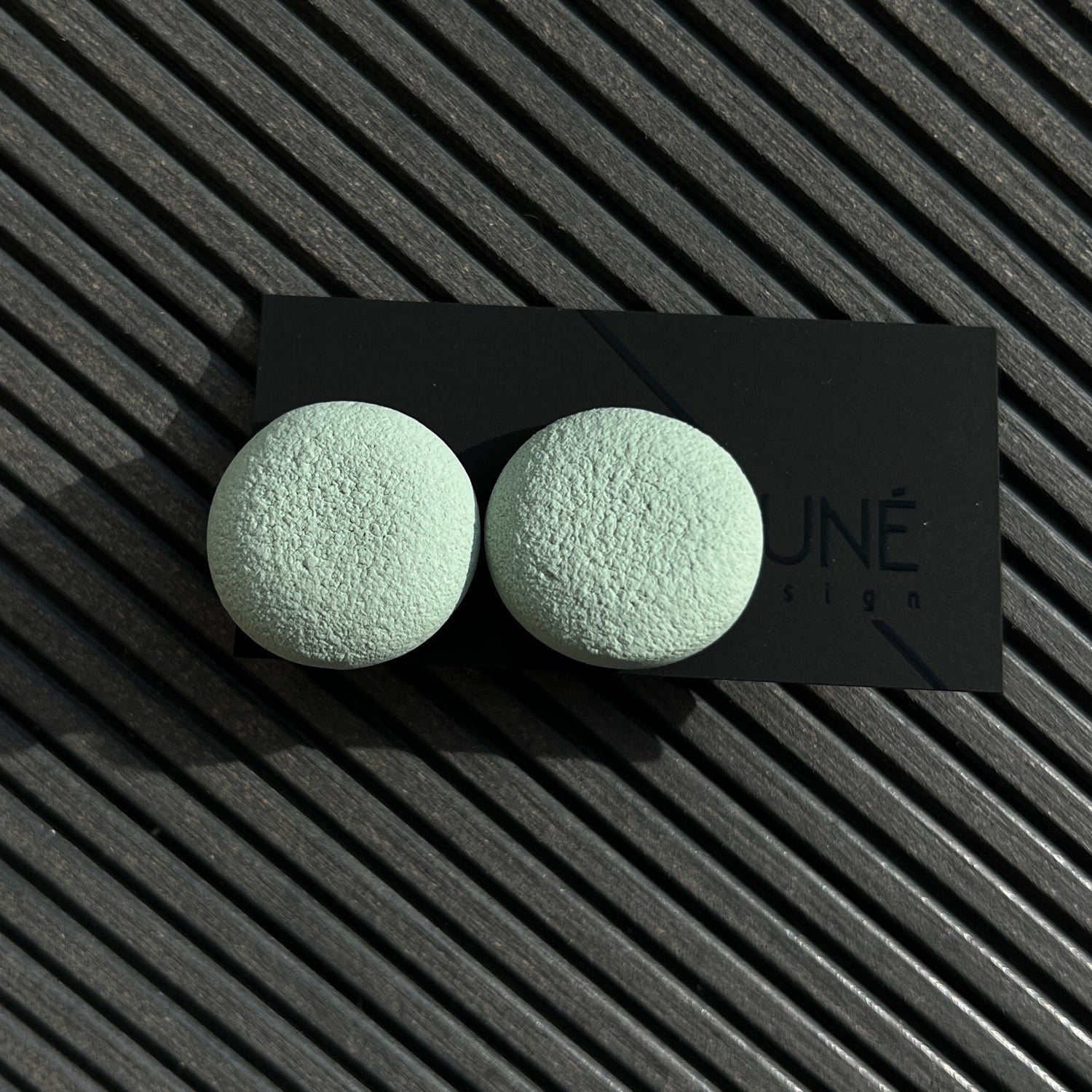 Auskarai | Stone_green - MUNÉ