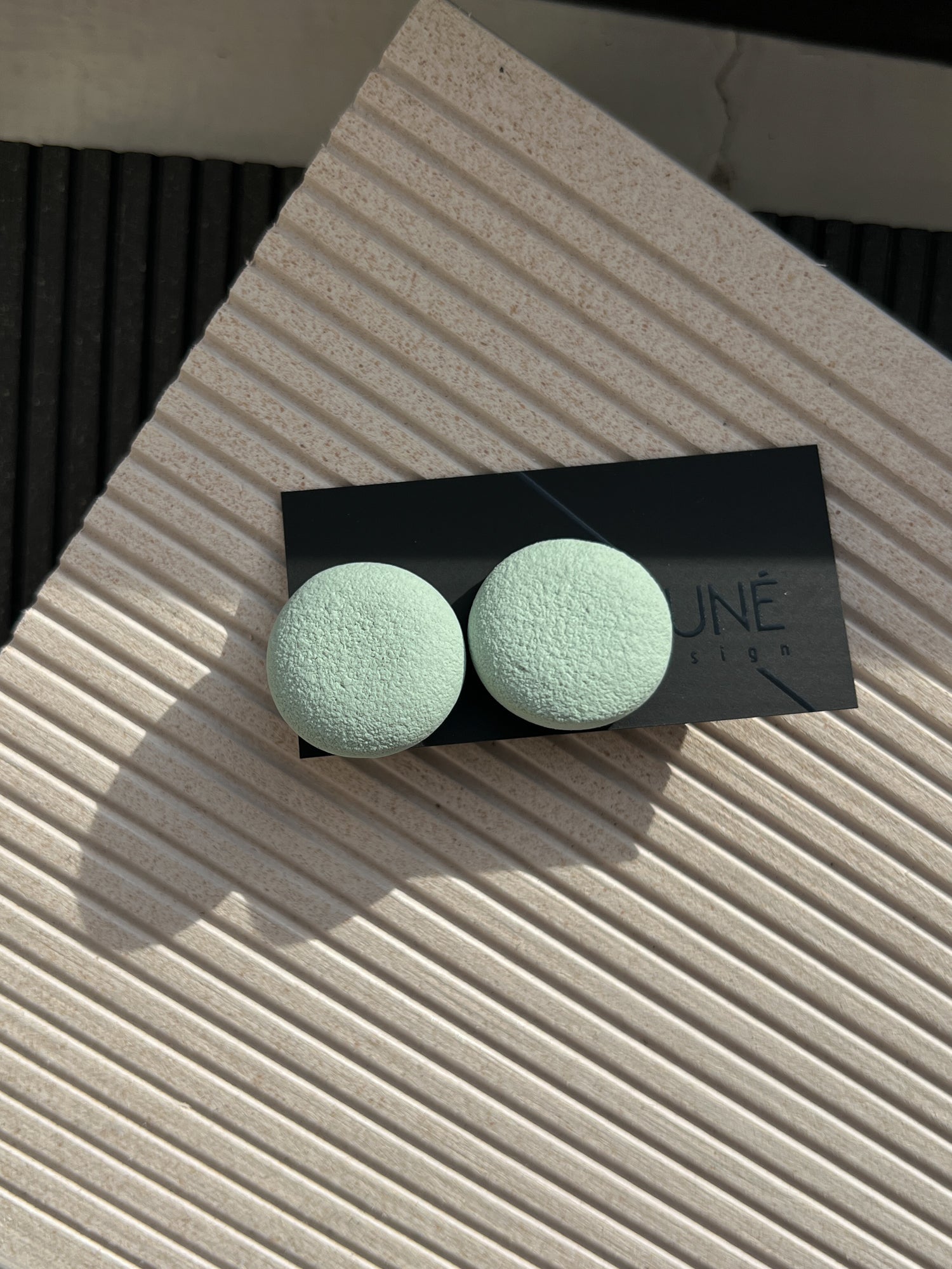 Auskarai | Stone_green - MUNÉ