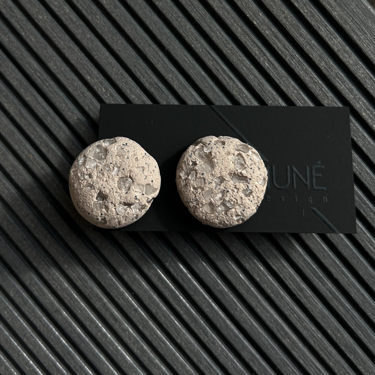 Auskarai | Stone_sand - MUNÉ