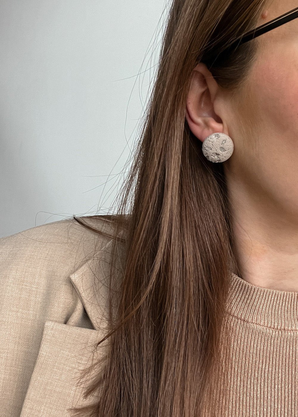 Auskarai | Stone_sand - MUNÉ