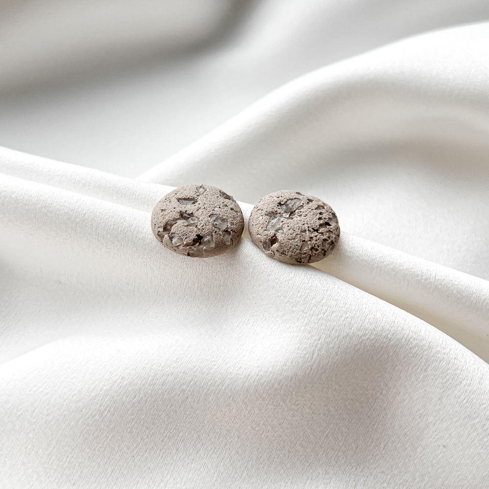 Auskarai | Stone_sand - MUNÉ