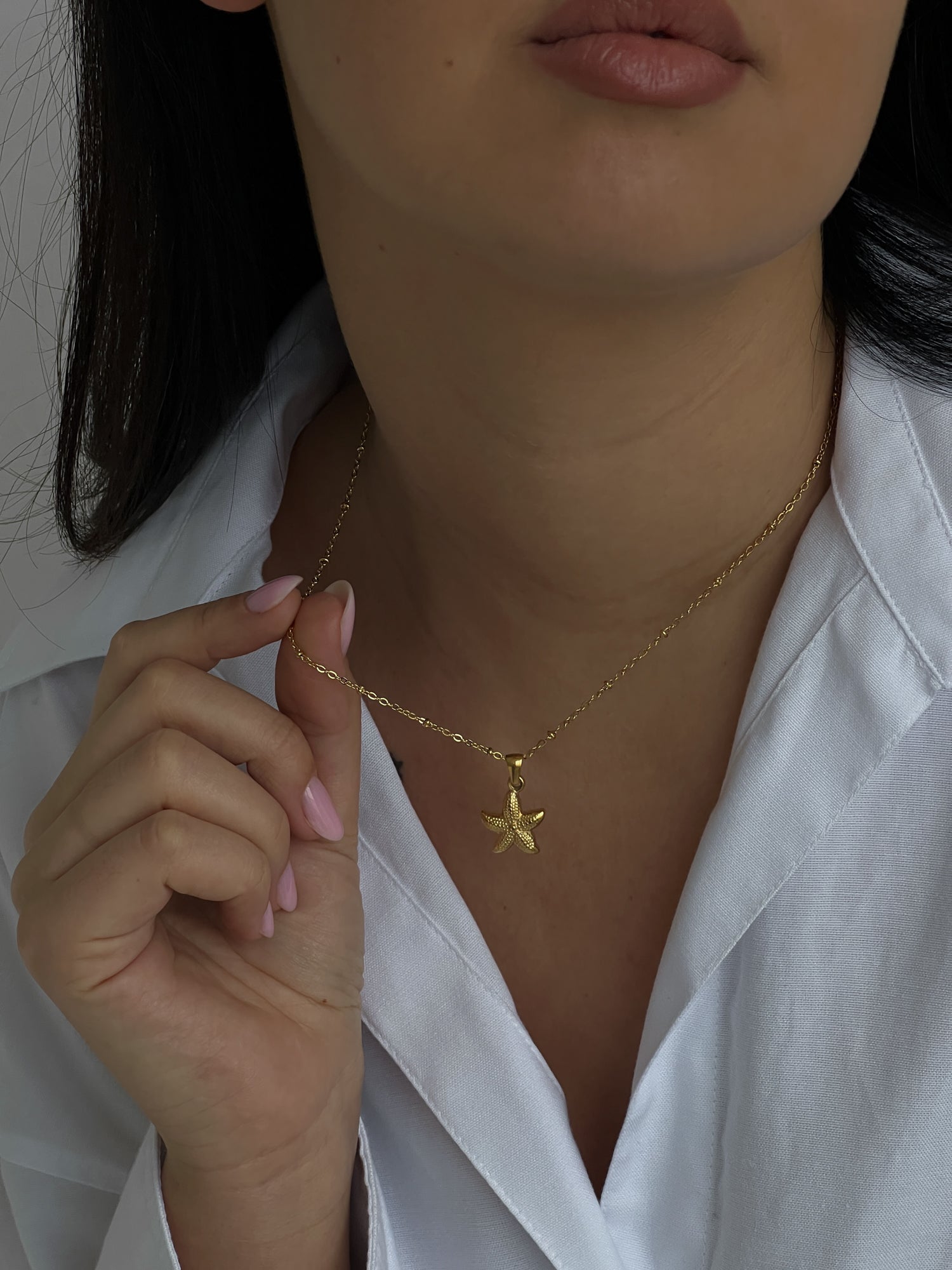 Chain necklace with sea star - MUNÉ
