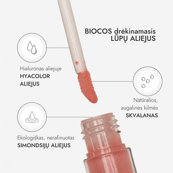Drėkinamasis lūpų aliejus suteikiantis atspalvį - MUNÉ