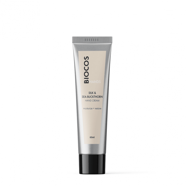 Drėkinamasis rankų kremas SILK & SEA BUCKTHORN - MUNÉ
