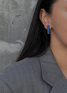 Geometriniai auskarai PSK_ma_blue - MUNÉ