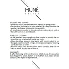 Grandinėlė su upiniu perlu | Black - MUNÉ