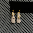 Kabantys auskarai | Dangle drops_sand - MUNÉ