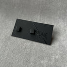 Maži veriamieji auskarai KK_Black - MUNÉ
