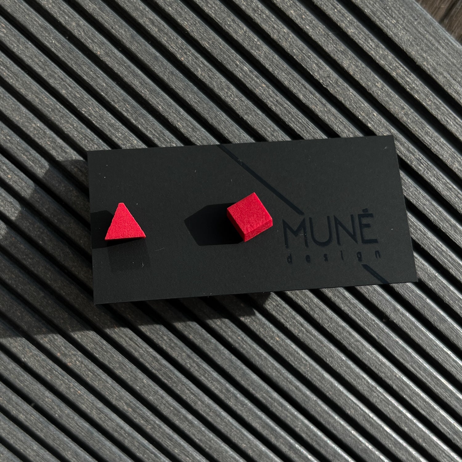 Maži veriamieji auskarai _TK Red - MUNÉ