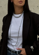 Minimalistinis hematito vėrinys - MUNÉ