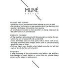 Modernus auksinės spalvos vėrinys su perlu - MUNÉ