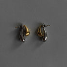 Nerūdijančio plieno dvispalviai auskarai - MUNÉ