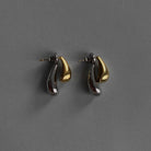 Nerūdijančio plieno dvispalviai auskarai - MUNÉ