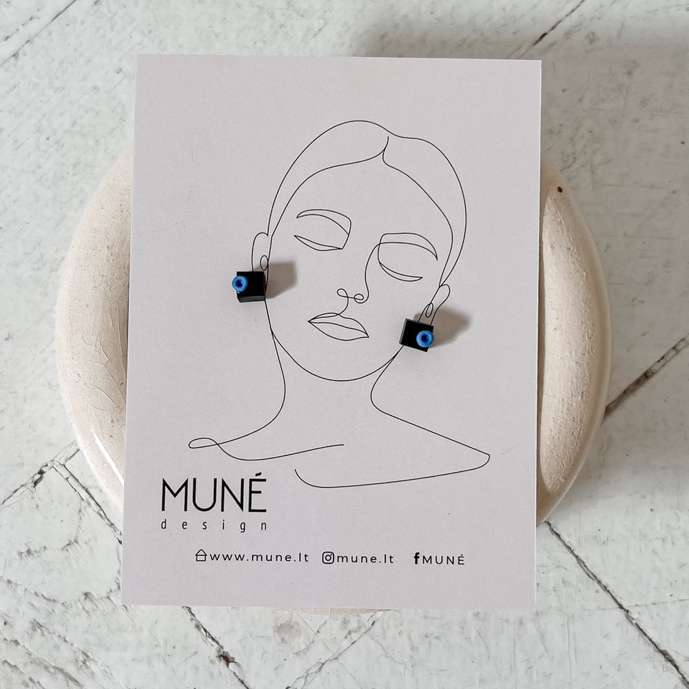 Rankų darbo veriamieji auskarai | Ellie - MUNÉ