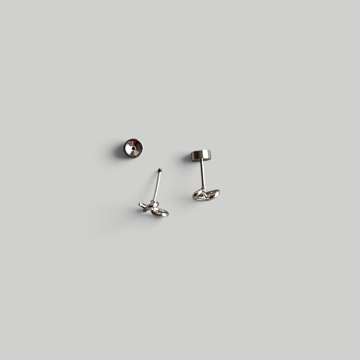 Užsukami auskarai "Heartline_silver" - MUNÉ