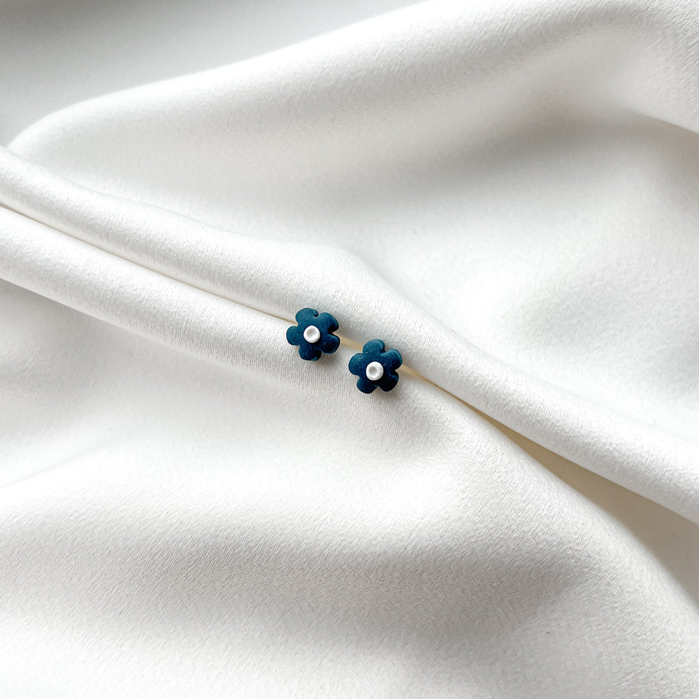 Veriamieji auskarai | Little Flowers_blue - MUNÉ