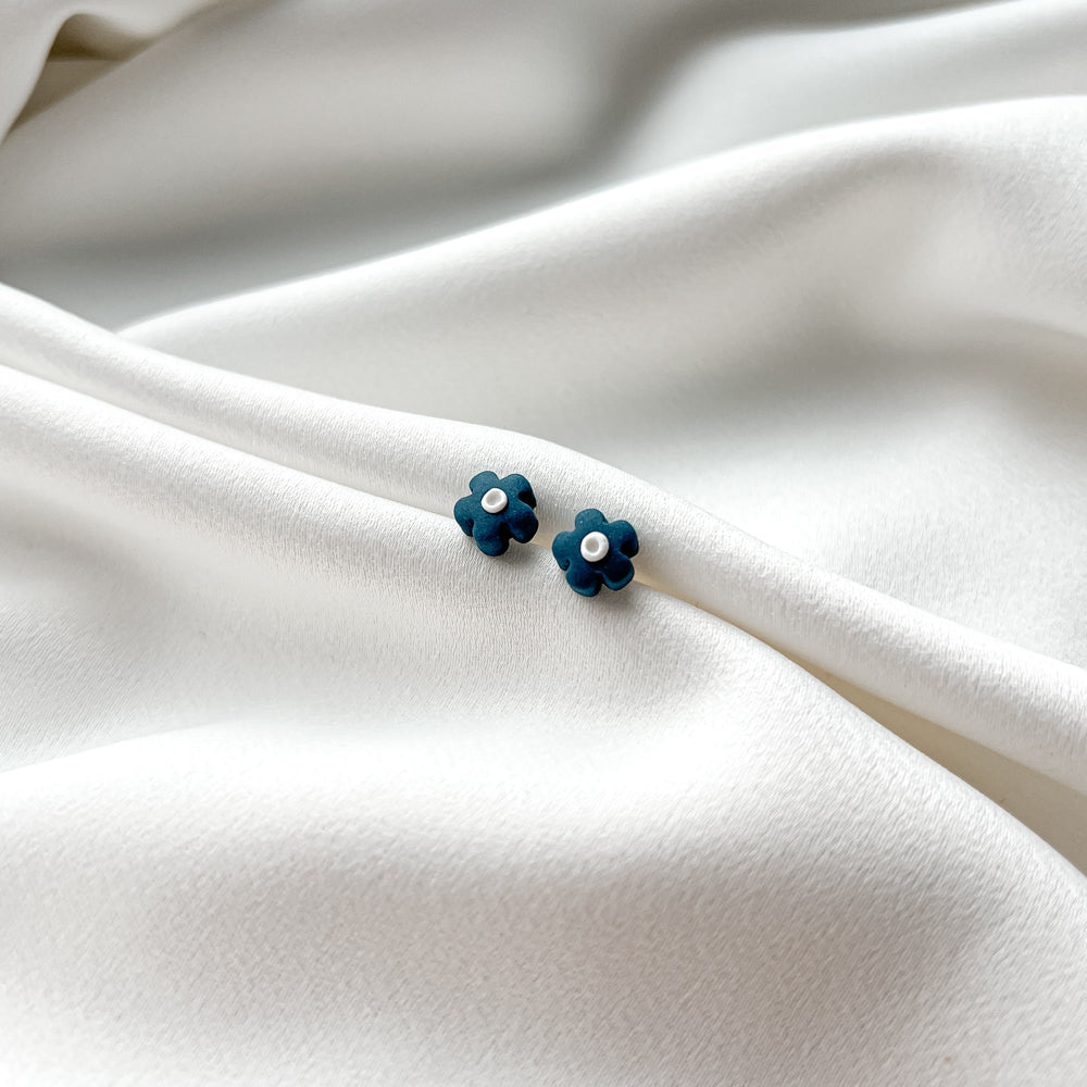 Veriamieji auskarai | Little Flowers_blue - MUNÉ